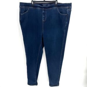 Torrid Lean Jean Super Soft‎ Denim skinny pull on waist Women's Jeans Size 5 (28